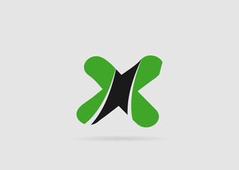 Letter x logo icon design template elements
