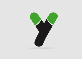 Letter Y logo icon design template elements
