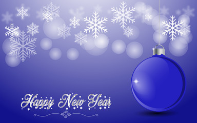 Happy New Year greeting card