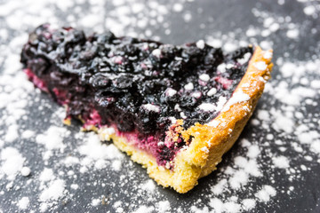 one slice of pie dessert ready to eat