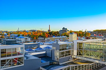 Panorama of the Port of Turku, Finland