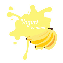 Splash of banana yogurt