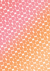 background orange-pink with circles