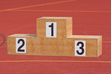 Sieger Podest Sport Wettkampf