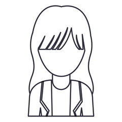 Woman cartoon icon. Avatar people person and human theme. Isolated design. Vector illustration