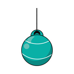 Sphere icon. Merry christmas season celebration and decoration theme. Isolated design. Vector illustration
