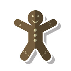 Coockie icon. Merry christmas season celebration and decoration theme. Isolated design. Vector illustration