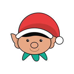 Elf icon. Merry christmas season celebration and decoration theme. Isolated design. Vector illustration