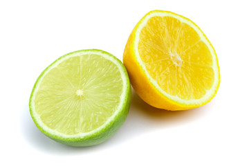 Obraz na płótnie Canvas Lime fruit isolated on white