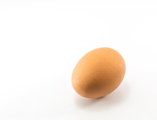 food raw material, fresh egg. Isolated on white background