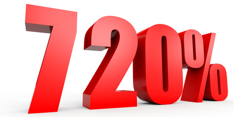 Discount 720 percent off. 3D illustration.