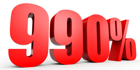 Discount 990 percent off. 3D illustration.