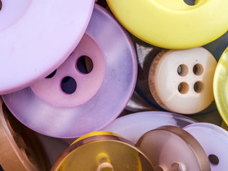 Round apparel buttons