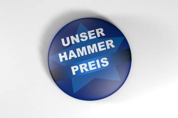 Unser Hammer Preis Button
