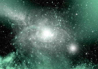 galaxy in a free space