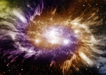 galaxy in a free space