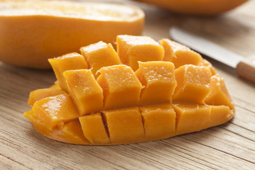  Fresh half yellow mango