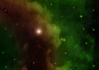 galaxy in a free space