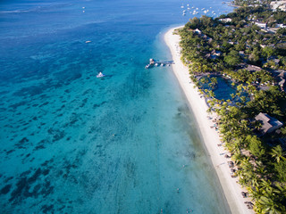 Aerial View: Trou aux Biches Beach, Mauritius