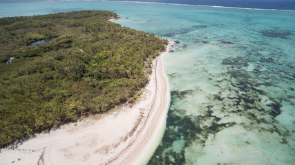 Aerial View: Ile aux Cerfs (Leisure Island), Mauritius