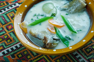 vintage Fish soup in Galichyna