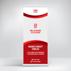 Roll up banner template for exhibition