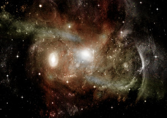 galaxy in a free space