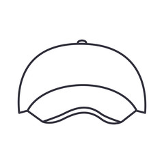 Hat icon. Accesory cloth decoration theme. Isolated design. Vector illustration