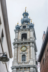 Fototapeta na wymiar Belfry of Mons in Belgium.