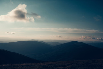 Fototapeta premium Beautiful mountain peaks