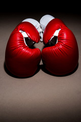 Red boxing gloves