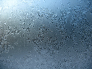 frozen winter window