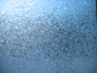 Fototapeta na wymiar frozen winter window