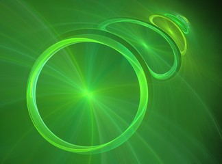 computer-generated fractal image - different rings