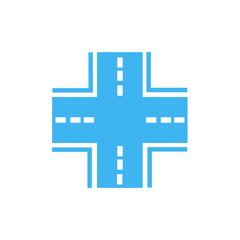 Crossroad Icon vector