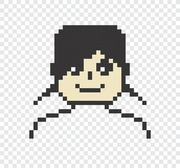 Obraz premium pixel girl art