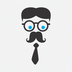 geek cartoon character