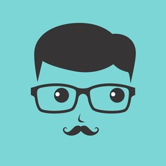 geek cartoon character