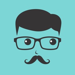 geek cartoon character