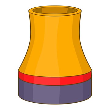 Cooling tower icon. Cartoon illustration of cooling tower vector icon for web