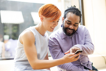 Fototapeta premium Multiracial friends