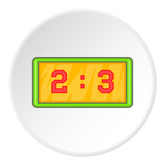 Scoreboard icon. Cartoon illustration of scoreboard vector icon for web