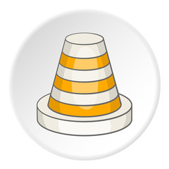 Traffic cone icon. Cartoon illustration of traffic cone vector icon for web