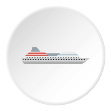 Yacht icon. Flat illustration of yacht transport vector icon for web
