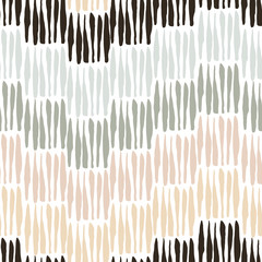 Seamless pattern with elements executed in ink. Lines, stripes. Texture for your design. Background. Hand drawn.