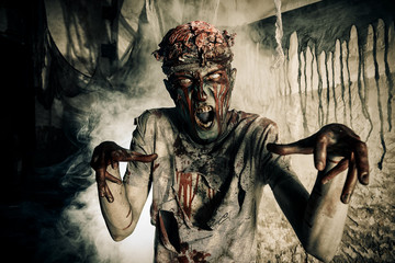 fearful zombie