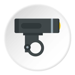 Bike light icon. Flat illustration of bike light vector icon for web