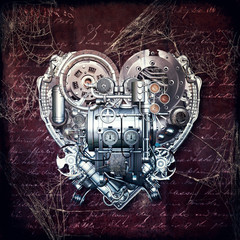 Old love does not rust, 3D illustration