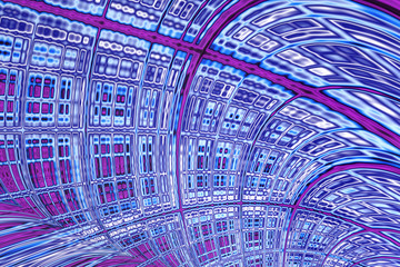 Abstract technology grid - digitally generated image