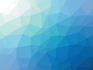 Fototapeta premium Abstract blue teal gradient polygon shaped background